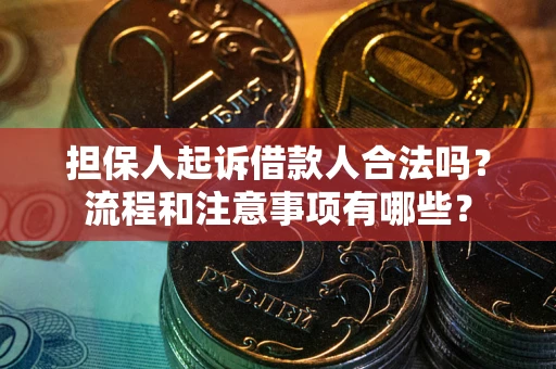 济南担保人起诉借款人合法吗？流程和注意事项有哪些？