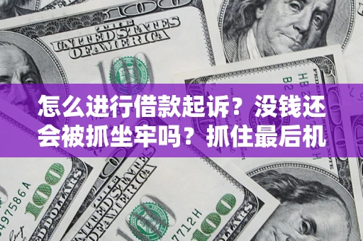 济南怎么进行借款起诉？没钱还会被抓坐牢吗？抓住最后机会！