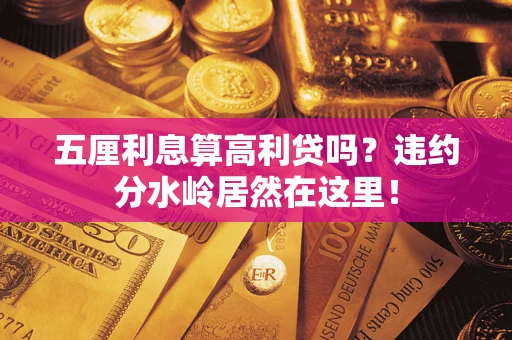 济南五厘利息算高利贷吗？违约分水岭居然在这里！