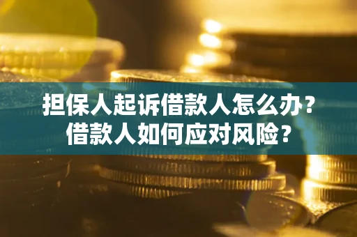 济南担保人起诉借款人怎么办？借款人如何应对风险？